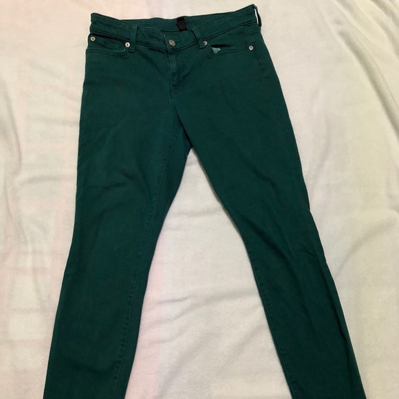 Gap Denim Legging Kelly Green size 6 - Picture 2 of 6